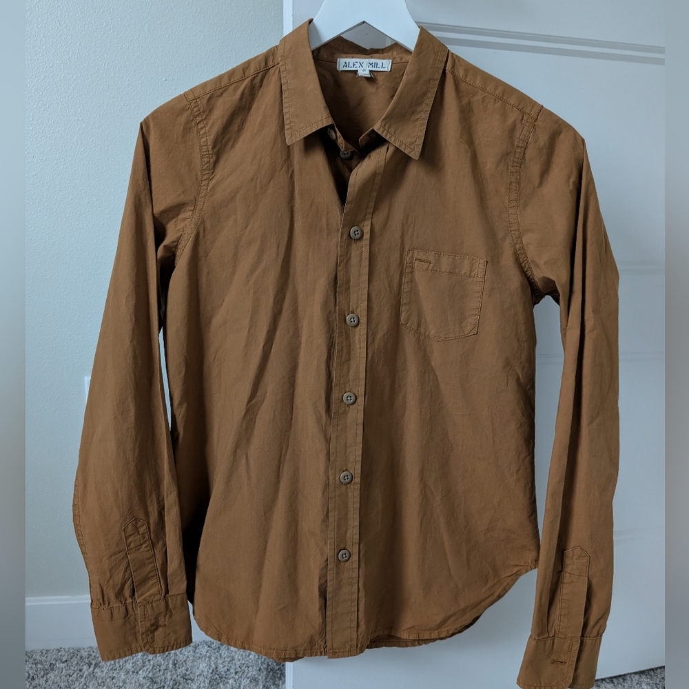 Alex Mill Brown Button Down Shirt